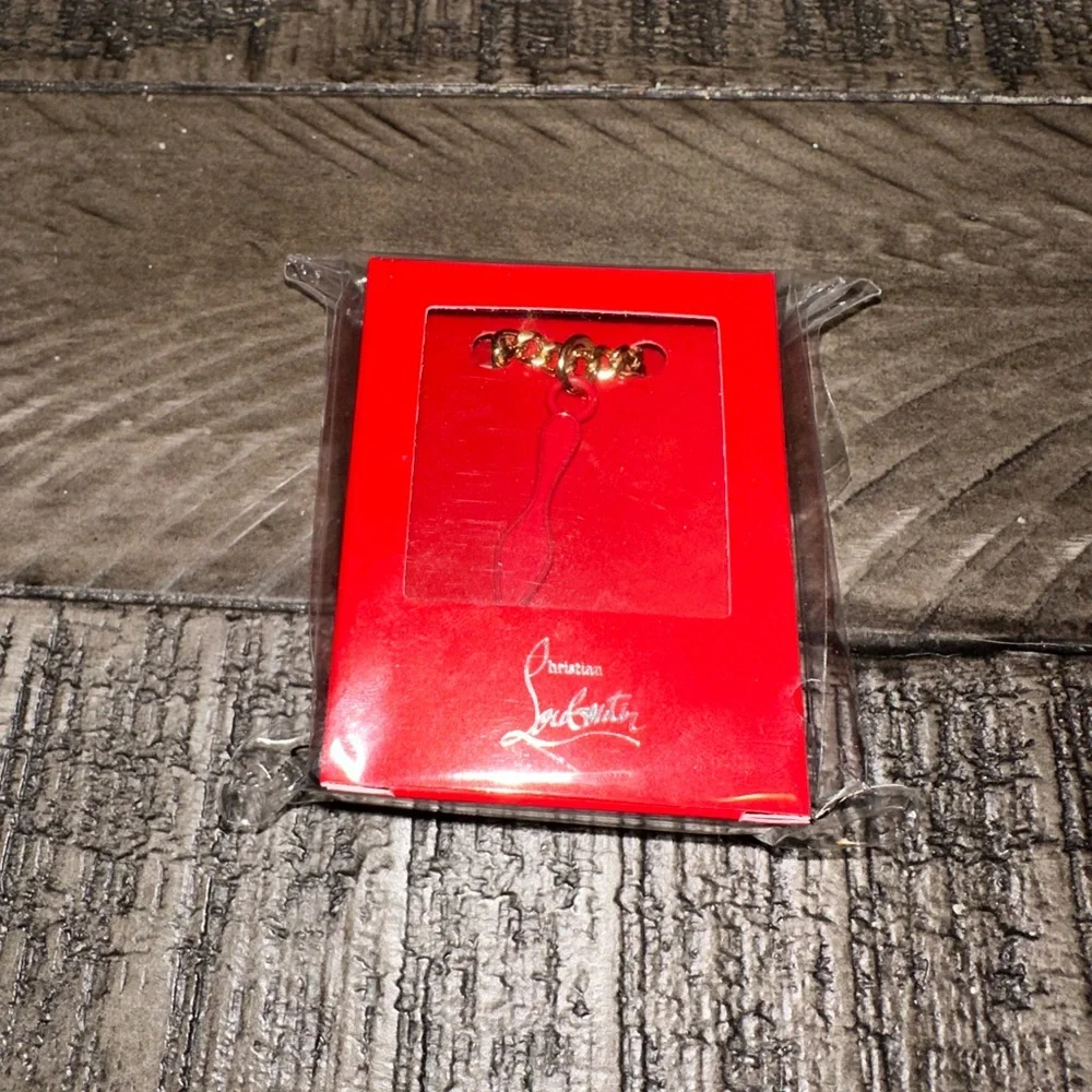 Christian Louboutin Red Signature shoe Silhouette Necklace - Picture 9 of 16